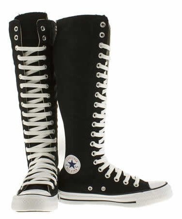 knee high converse shoes