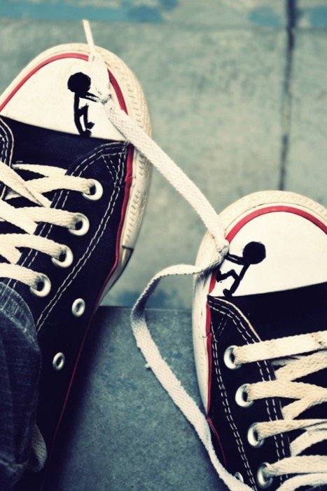 cool way to tie converse